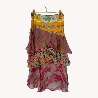 Diane Von Furstenberg: Vintage Layered Silk Skirt