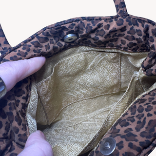 Bottega Veneta: Vintage Nylon Mini Leopard Bag