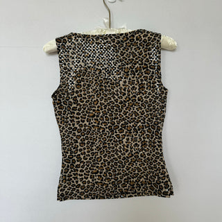 Vintage Leopard Sequin Tank