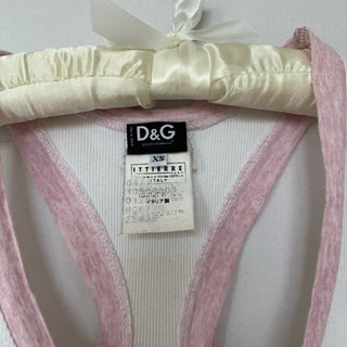 D&G: Vintage "Freedom" Lace Trim Graphic Tank