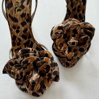 D&G: Vintage Leopard Print Flower Heels (38)