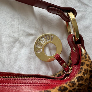 Fendi: Vintage Leopard Print Pony-Hair Bag